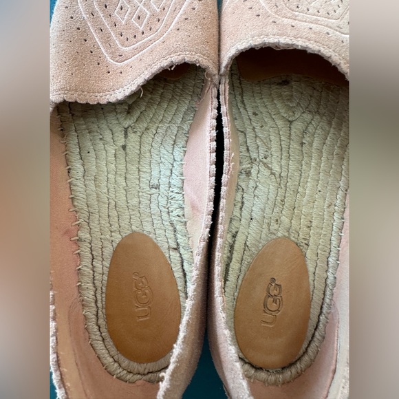 Ugg espadrille women’s shoes coral suede - Picture 4 of 7